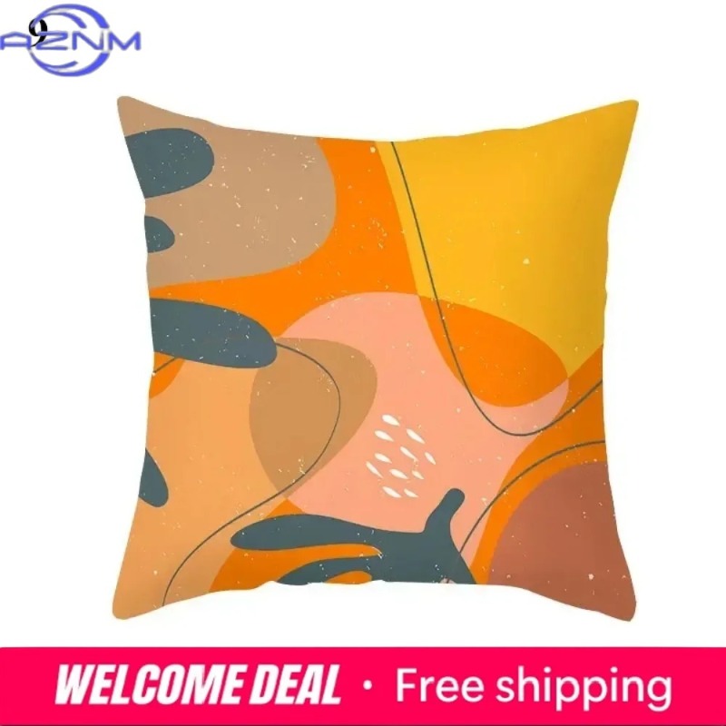 Boho Orange Abstract Cushion C - Century Textile & Sewing Supply review and price