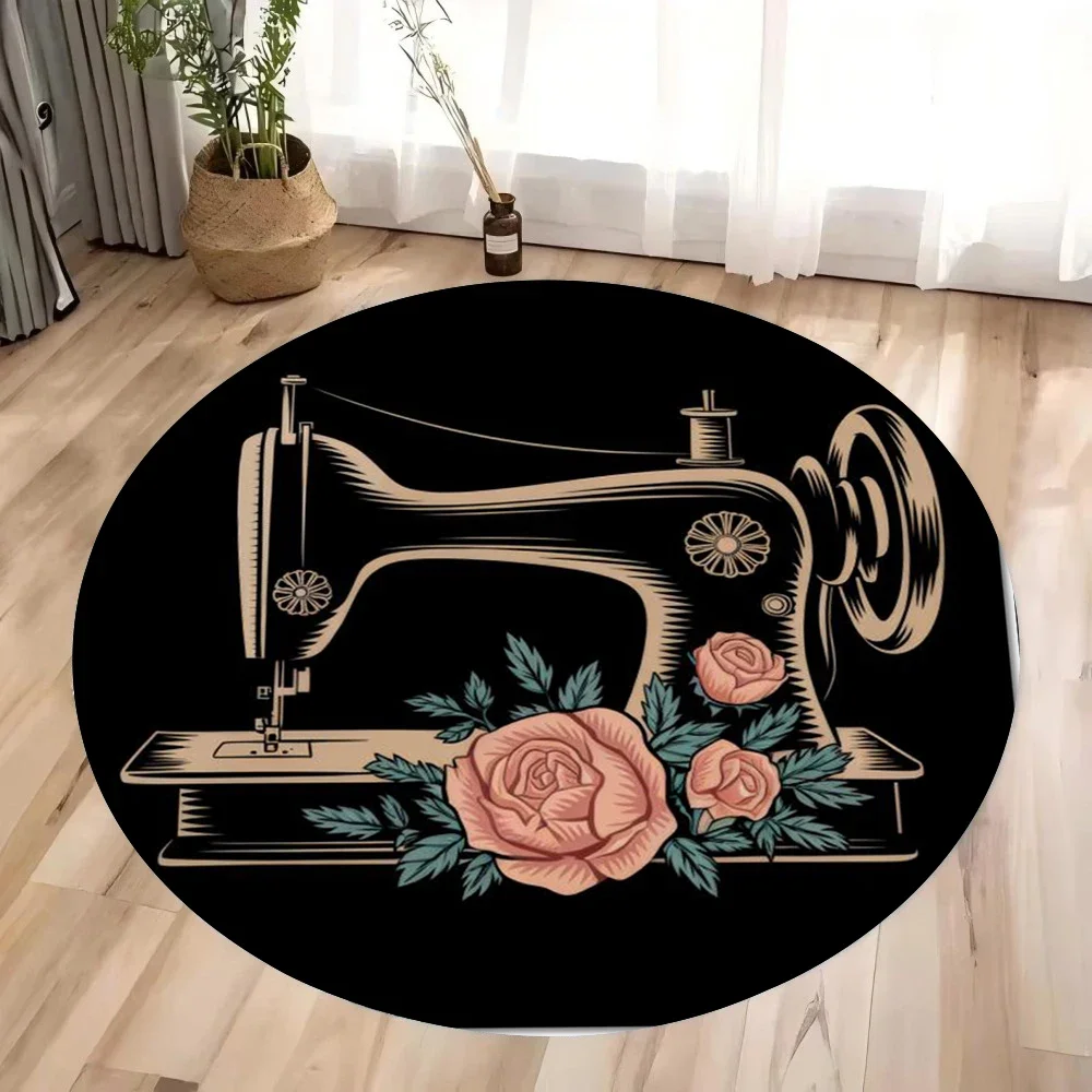 ~O~Vintage Sewing Machine Roun - Vintage Sewing Textile review and price