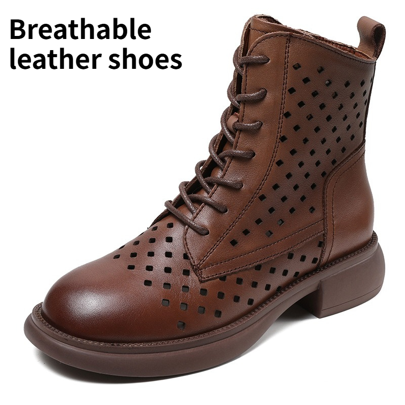 Spring Women Open Toe Genuine  - Sewing Zipper review and price