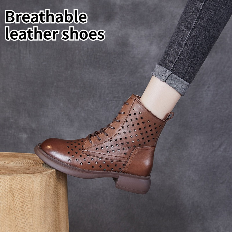 Spring Women Open Toe Genuine  - Sewing Zipper review and price