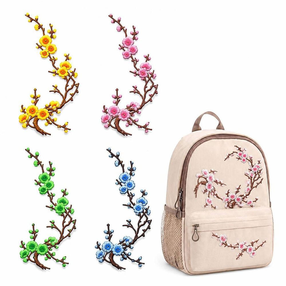 DIY Cherry Blossom Iron On Pat - Sewing Embroidery Fabric review and price