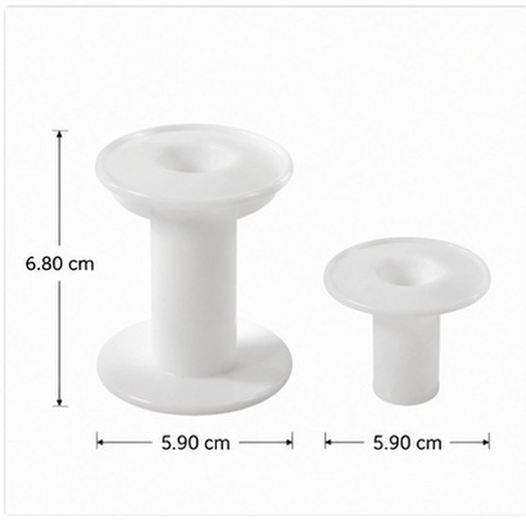 10Pcs Plastic Spools White Ver - Thread Bobbins Empty review and price