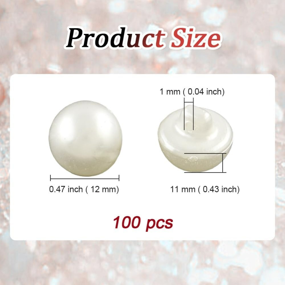 12MM 100 Pcs 1 Hole Beige Imit - Sewing Kit review and price