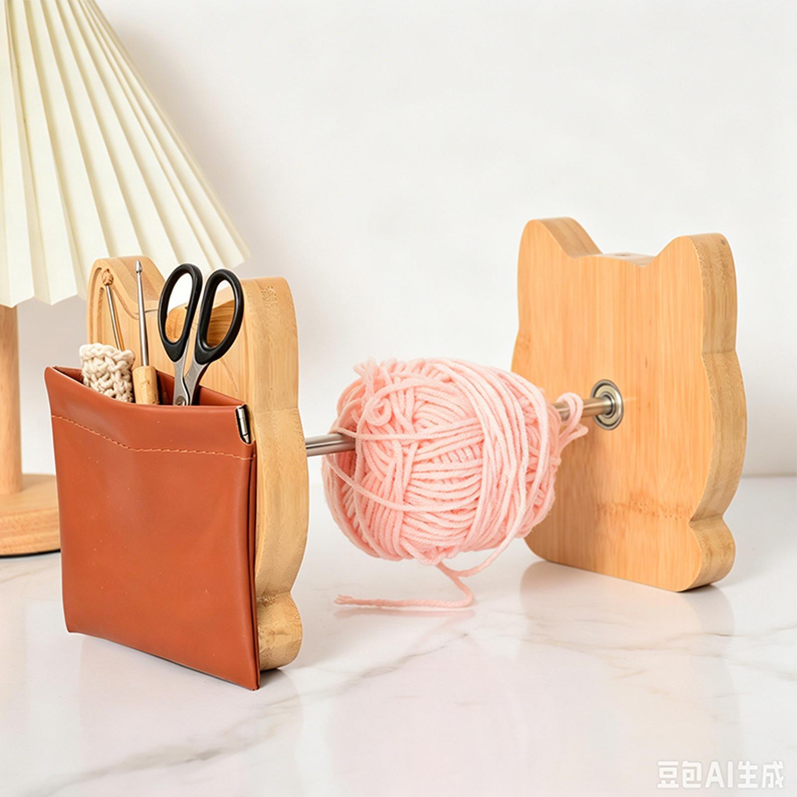 Yarn Holder Cat Design Wooden  - Sewing Knit review and price