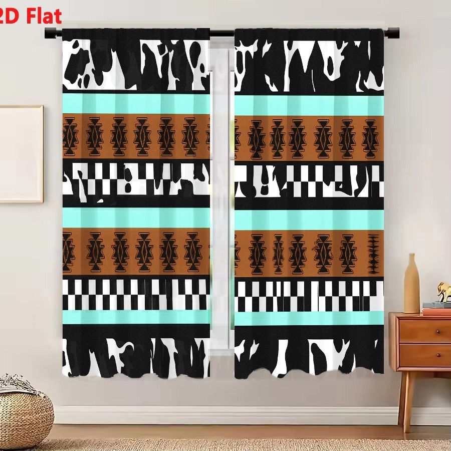 2Pcs Curtains 2D Flat Geometri - Century Textile & Sewing Supply review and price