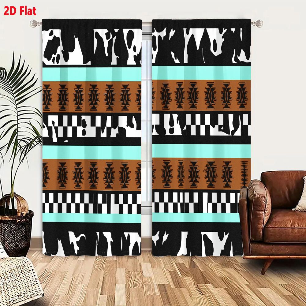 2Pcs Curtains 2D Flat Geometri - Century Textile & Sewing Supply review and price