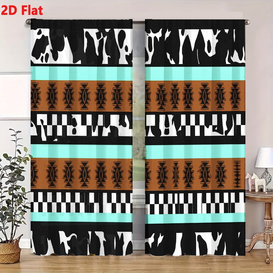 2Pcs Curtains 2D Flat Geometri - Century Textile & Sewing Supply review and price
