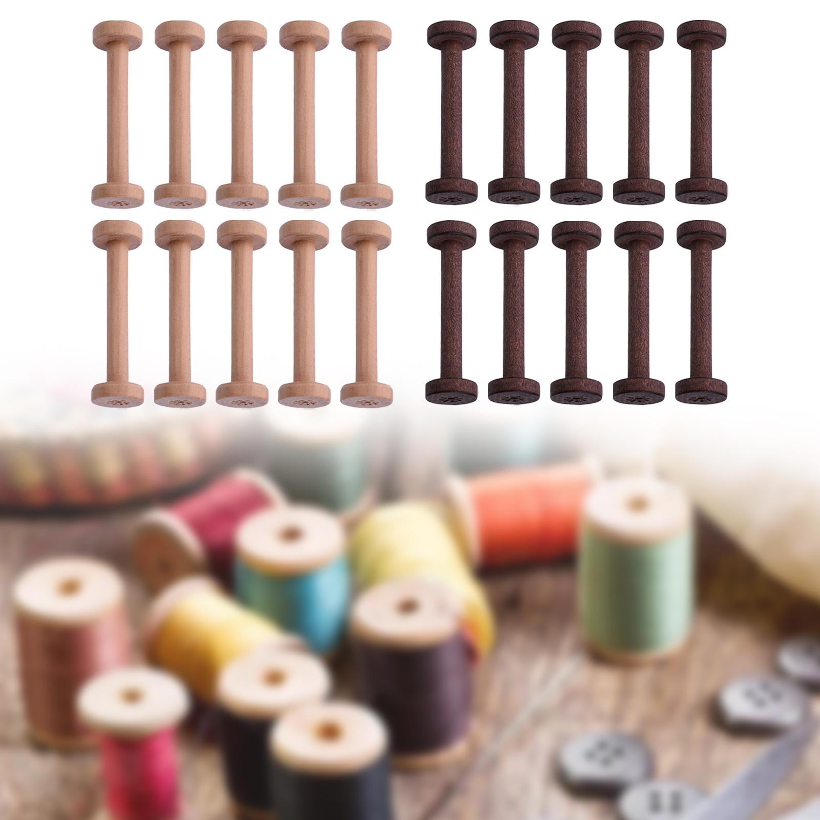 Wood Bobbins 10pcs Smooth Fini - Thread Bobbins Empty review and price
