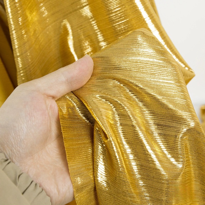 Golden Yellow Ribbed Knit Fabr - Sewing Knit review and price