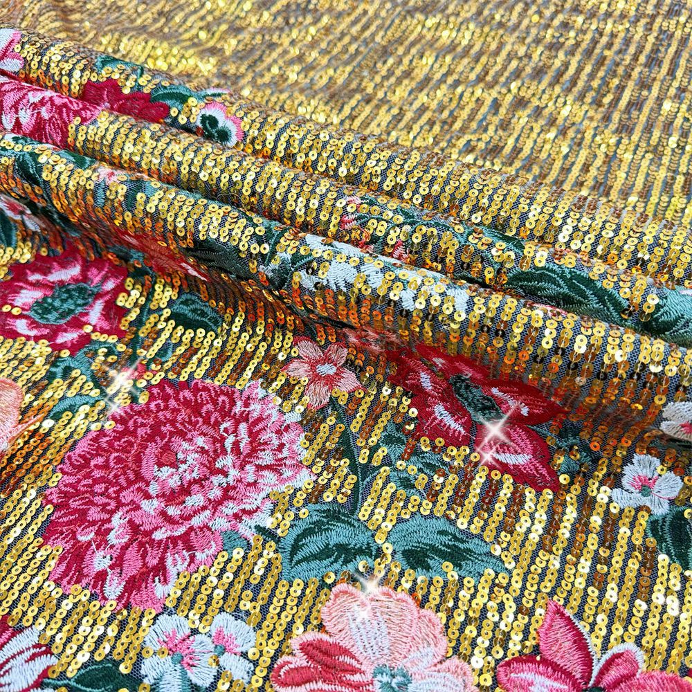 1 yardThree-dimensional embroi - Sewing Embroidery Fabric review and price