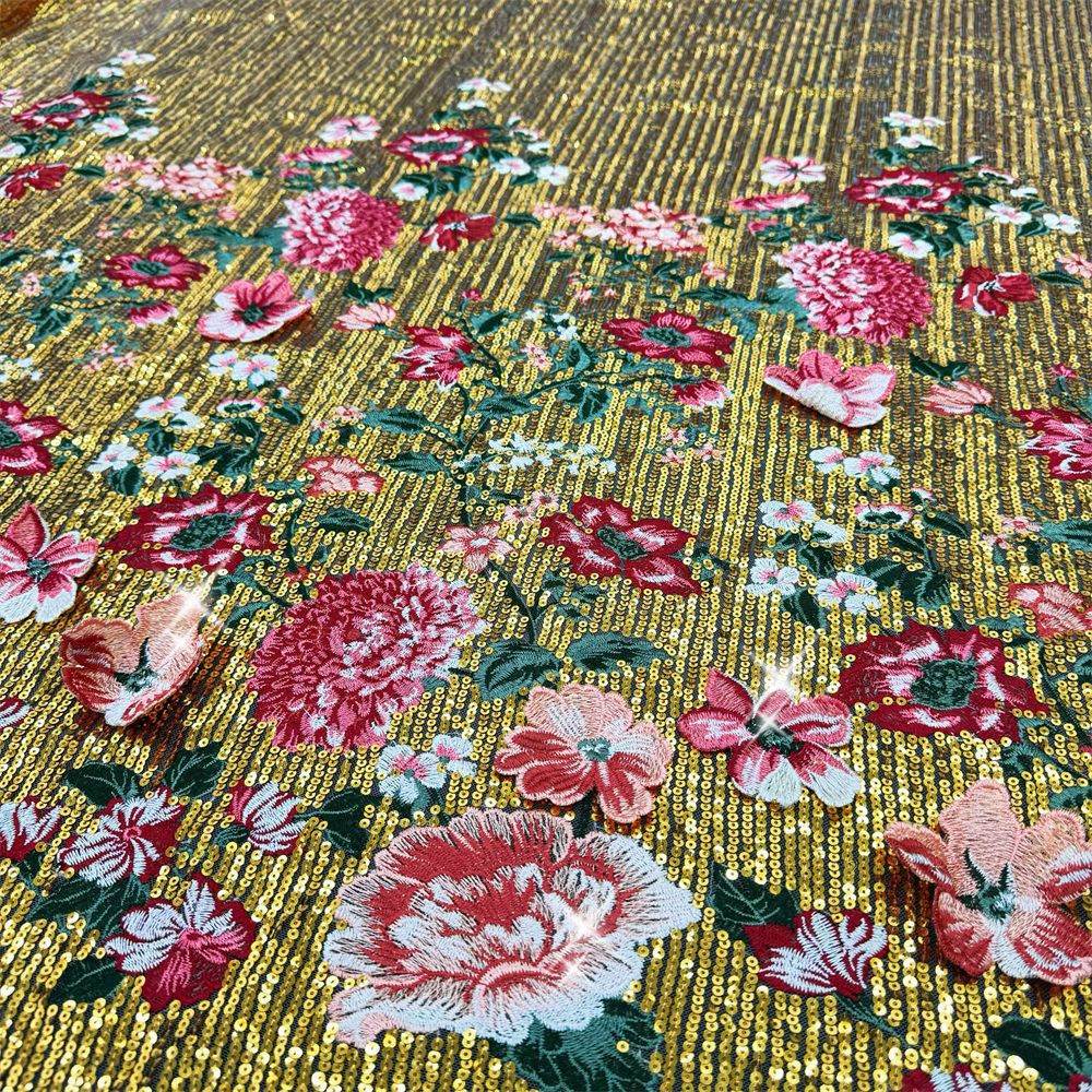 1 yardThree-dimensional embroi - Sewing Embroidery Fabric review and price