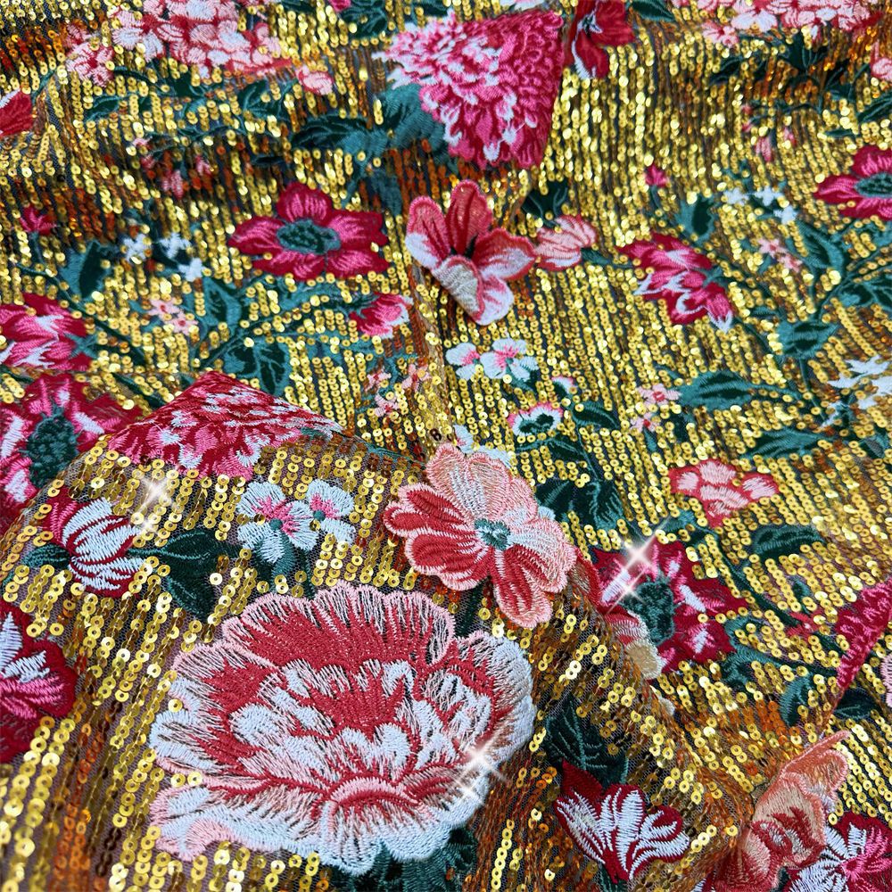 1 yardThree-dimensional embroi - Sewing Embroidery Fabric review and price