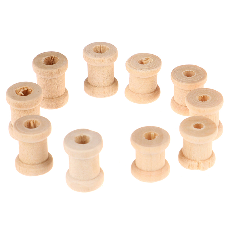 100PCS Wooden Empty Thread Spo - Thread Bobbins Empty review and price