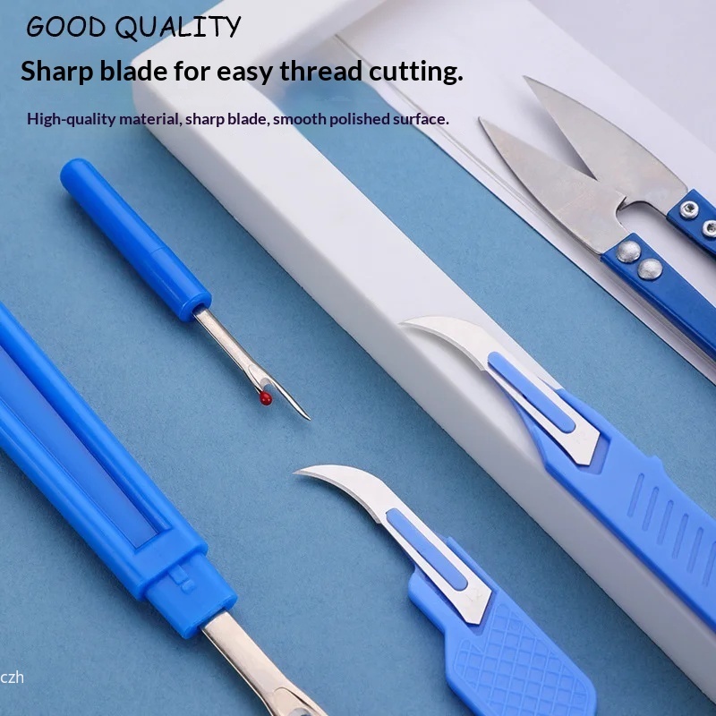 2026 new 5Pcs Blue Sewing Ripp - Sewing Kit review and price