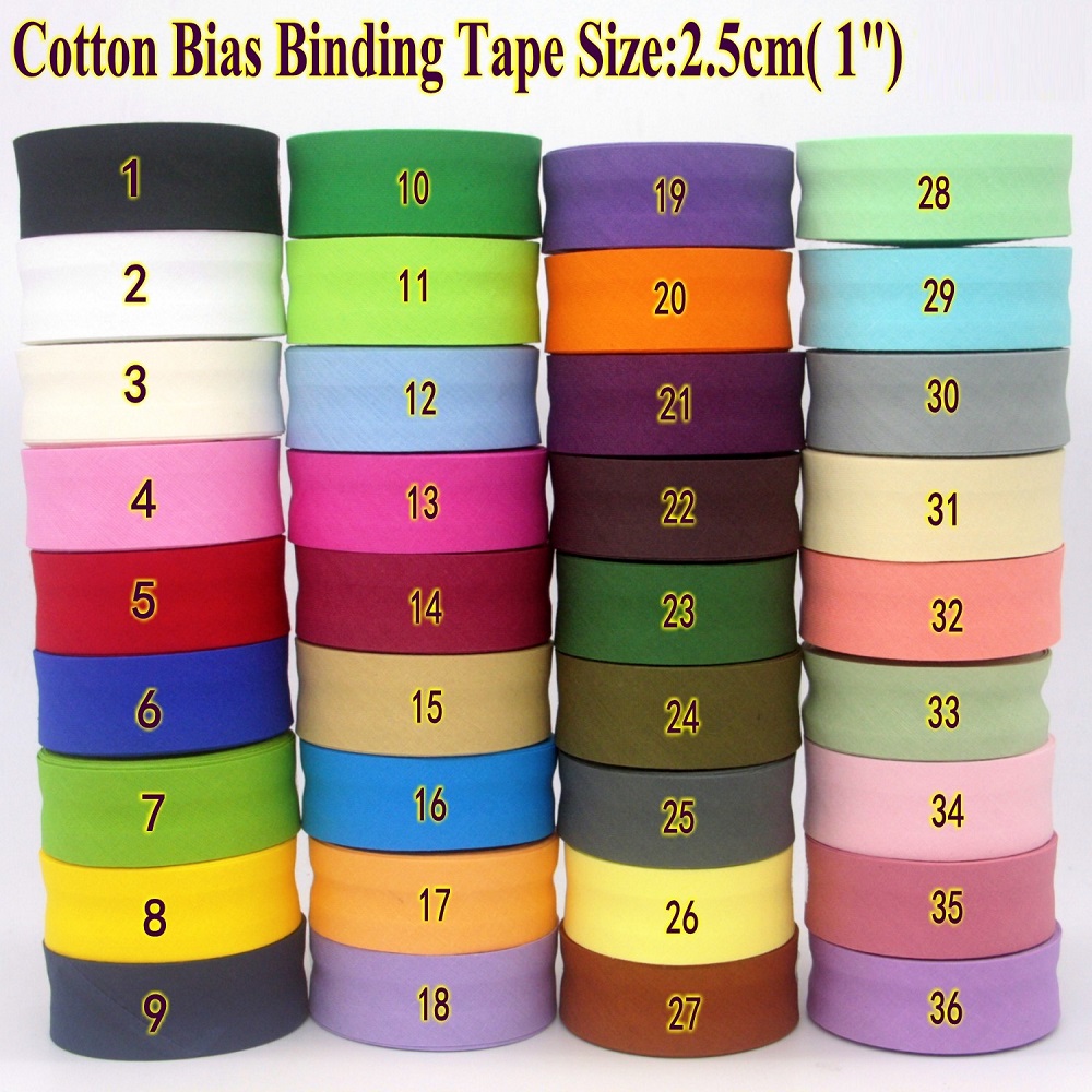 25mm Cotton Folded Bias Tape I - Binding Tape Bias review and price