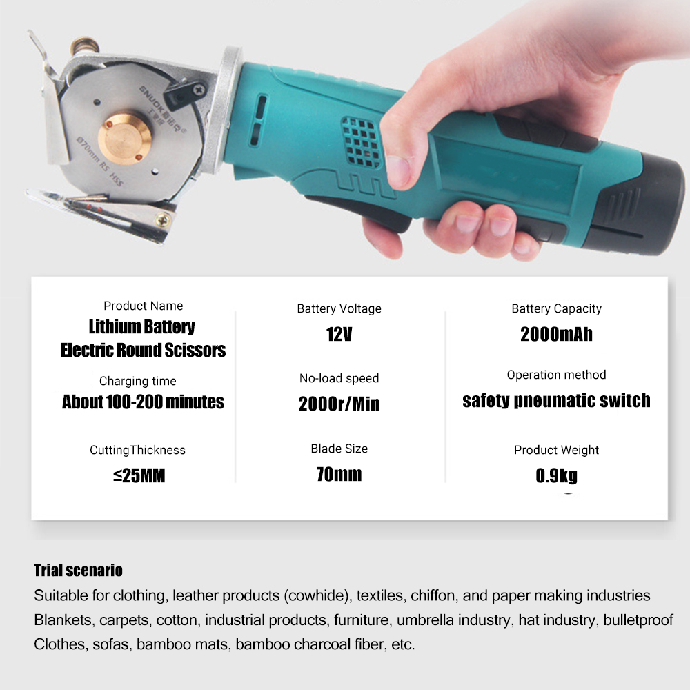 12V Electric Round Scissors Co - Rotary Cutter Fabric review and price