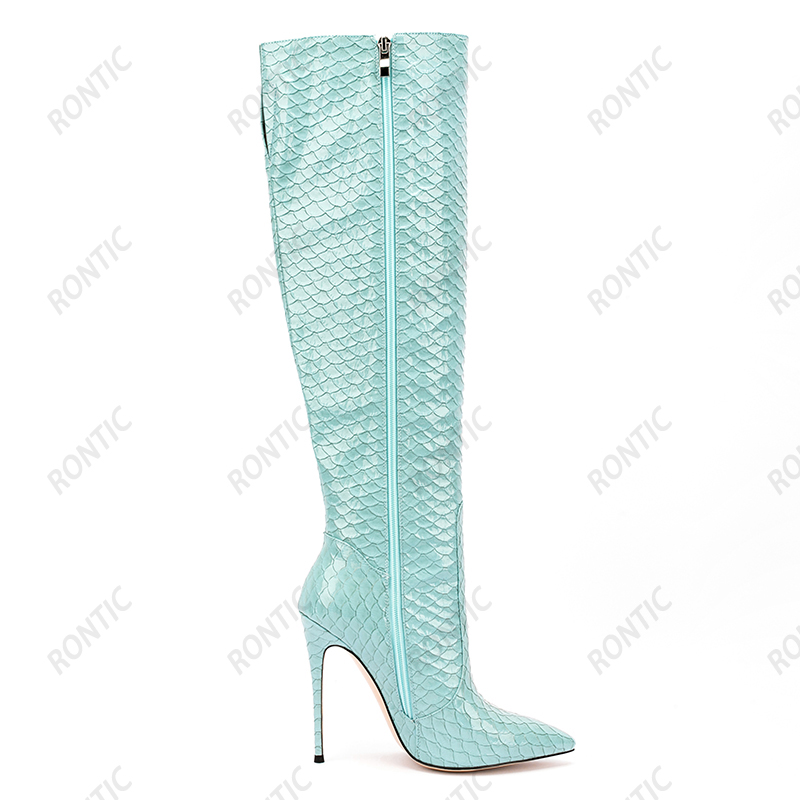Rontic Women Winter Knee High  - Sewing Zipper review and price